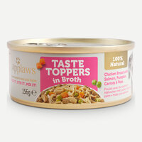 Applaws Taste Toppers Dog Can Chicken, Salmon & Veg in Broth 156g x 12