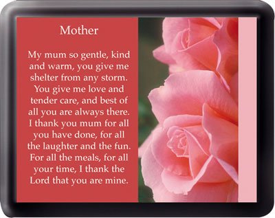 Acrylic Fridge Magnet/Mother   (3328)
