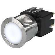 Illuminated panel switch MSM CS Series 22mm dia Backlighted, RGB, 24VDC