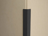 Corner Angle Trim Black PVC 50 x 50mm 2.4 Metre - 1.5mm Thick