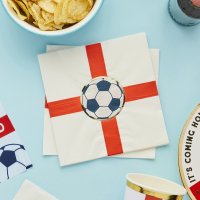Come On England Football Paper Napkins - Pack of 16