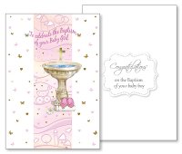 Card - To Celebrate Your Baptism - Girl   (22659)