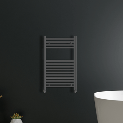 Vaporo Alta Straight 22mm Heated Towel Rail 800 x 500mm - Anthracite