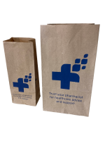 75x50x220mm BROWN BLOCK BOTTOM BAG