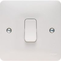 Hager Sollysta 1G 2W Switch White WMPS12