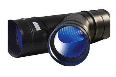 225MM X 225MM 45° Ridgidrain Unequal Junction Triple Socket JRD225225Y