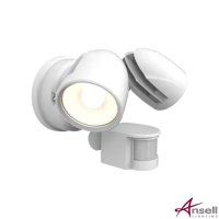 Ansell ANSAZEKER/WH/PIR | Zeker IP65 3xCCT Security Light White PIR