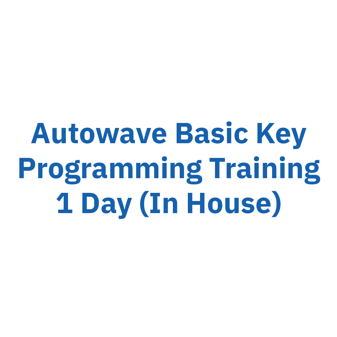 Autowave Basic Key Programming Training 1 Day (In House)