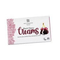 Whitakers dark choc black cherry fondant creams in carton - 14x150g