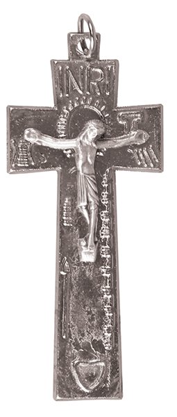 Metal Oxidised Crucifix - 2 inch (15060)