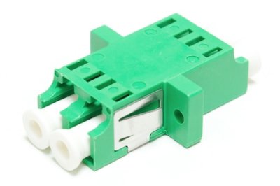 Adapter LC/APC Duplex with flange, SC footprint, ZR02 Green