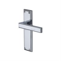 ATL5710-PC - Heritage Brass Door Handle Lever Latch Atlantis Design Polished Chrome Finish
