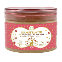 Pawfect Pet Dog Peanut Butter with Strawberry and Pumpkin Seeds 275gm