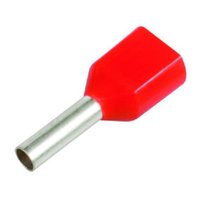 TWIN Insulated Bootlace Ferrule 1.00mm Red