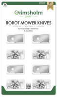 Grimsholm Replacement Robot Mower Blades - Husqvarna | Gardena | McCulloch (36 Pack)