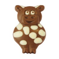 Gwynedd - Matilda the Cow - decorated solid milk chocolate - appr 35pcs x 1kg