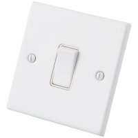 White 1 Gang 2 Way Switch 6011-002