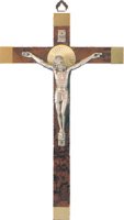 9 3/4 inch Wood Crucifix/Metal Corpus   (1067)