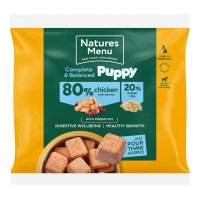 Natures Menu Frozen Puppy Complete and Balance 80-20 Nuggets Chicken & Salmon with Brown Rice 1kg