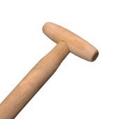 HBT36SB 36 ASH BARREL HANDLE STRAIGHT BLUNT