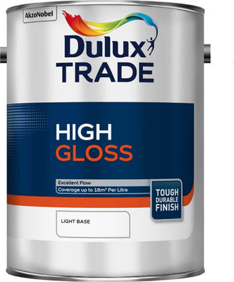 Dulux Trade High Gloss Light Base 5L Paint 5183213