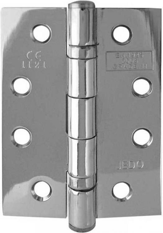 J8500PC G11 4 x 3" Pol Chrome Ball Bearing Hinge Square (Pair)