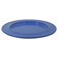 Unbreakable Blue Dining Plate that has a broad rim for a better grip.