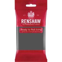 red packet of renshaw ready to roll icing fondant grey