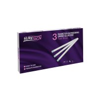 Suresign Diabetes Screening Urine Glucose Test Strips 3's