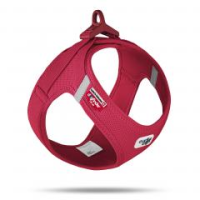 Curli Vest Dog Harness Clasp Air-Mesh Red Small