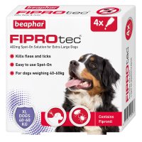 Beaphar Fiprotec Extra Large Spot On Flea & Tick Treatment 4 Pipette 1x6