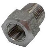1.1/4" x 1" BSPT 6000LB Hexagon Reducing Bush ASTM/ASME SA105N HDG ASME B16.11 NACE MR.01.75.