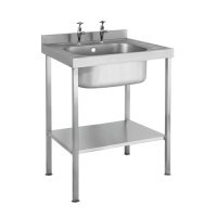 Single Bowl Sink 800mm x 600mm x 900mm No Drainer 500mm x 400mm x 300mm Bowl