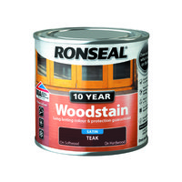 RONSEAL 10 YEAR QUICK DRYING WOODSTAIN SATIN TEAK 250 ML