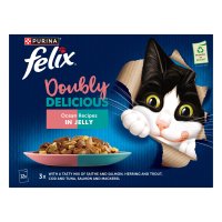 Felix Cat Pouch As Good As It Looks Doubly Delicious In Jelly Ocean Recipe 4x12x85g
