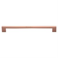 C0337-256-SRG - Heritage Brass Cabinet Pull Metro Design 256mm CTC Satin Rose Gold Finish