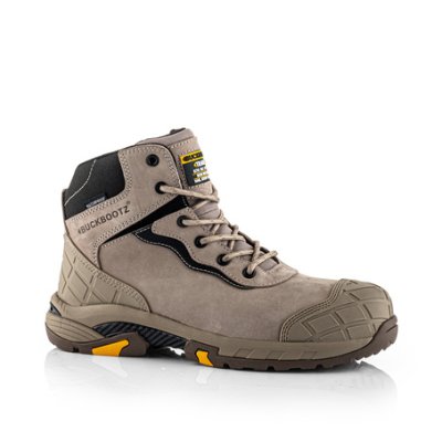 BuckBootz Tradez Blitz Safety Boot Size 7 Stone BLITZSTN