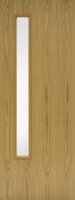 FD30 Oak 1 Glazed Ope GC06 (Clear Glass)