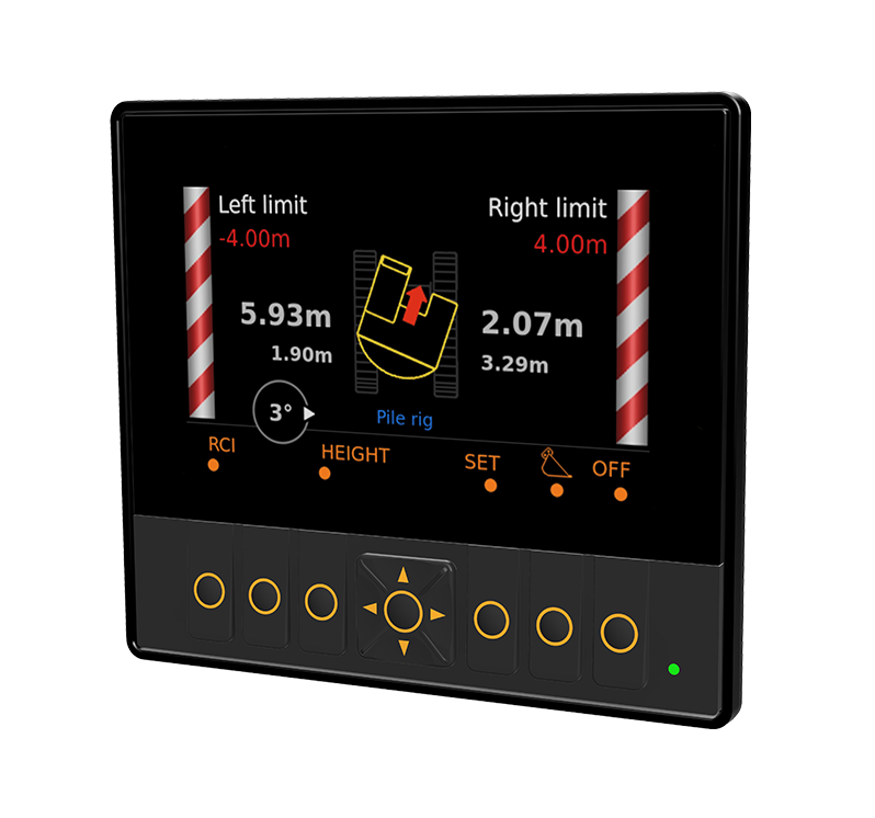 XW5 Xwatch Excavator Height, Slew & Load Monitoring System