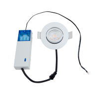 DRACO 6W LED Dim to warm 3000K to 2000K and CCT2 (3000K and 2000K) downlight, Matt White