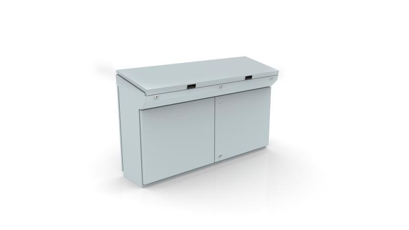 MPG12R5 nVent Hoffman Console, 985x1200x400, Compact enclosure, with MP, mild steel, IP55