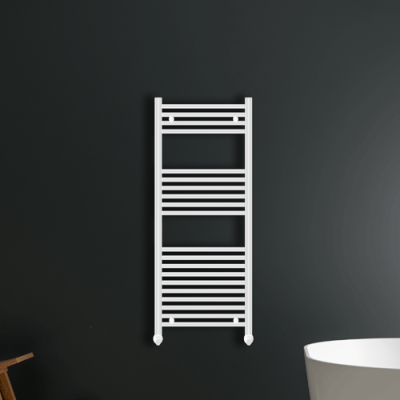 Vaporo Alta Straight 22mm Heated Towel Rail 1200 x 600mm  - White