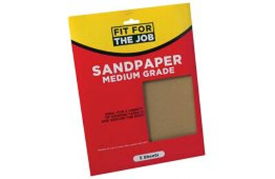 Medium Grade Sandpaper Pk of 5