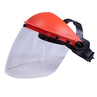561020 Face Shield Orange With Clear Antifog High Impact