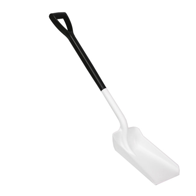 Two Piece Shovel Standard Deep Pan Blade, Dgrip Handle, White Klipspringer