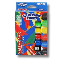 Solid Paint Sticks - Classic bright Colours (6 piece) 