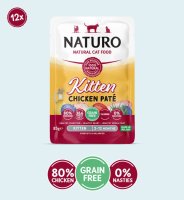 Naturo Kitten Pouch Chicken Pate 85g x 12