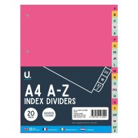 A4 A-Z Index Dividers - 20pk
