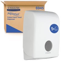 KC Aquarius Folded Hand Towel Disp. - White 40x27x14cm