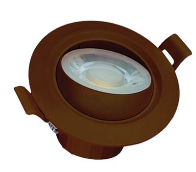 EVOLEC AVENTIS LED PVC TILT DOWNLIGHT BROWN, CCT | 1403BRN/CCT